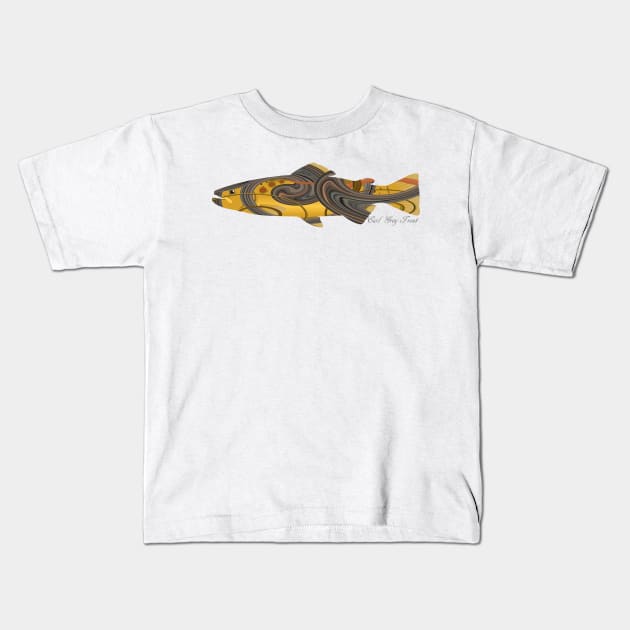 Earl Grey Trout Kids T-Shirt by Whisperingpeaks